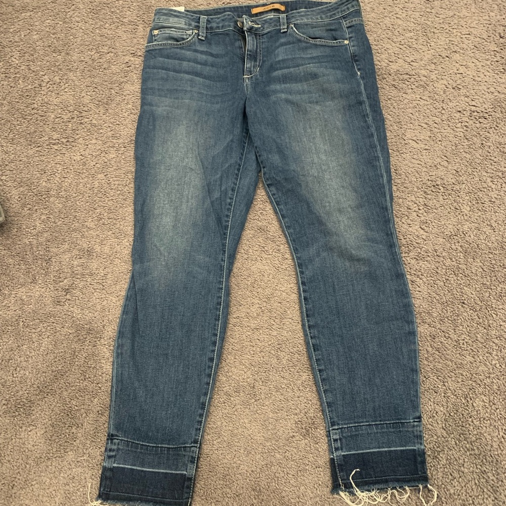 Joe’s women’s Chloe The Icon Release Hem Mid Rise Skinny Ankle Jeans size 30